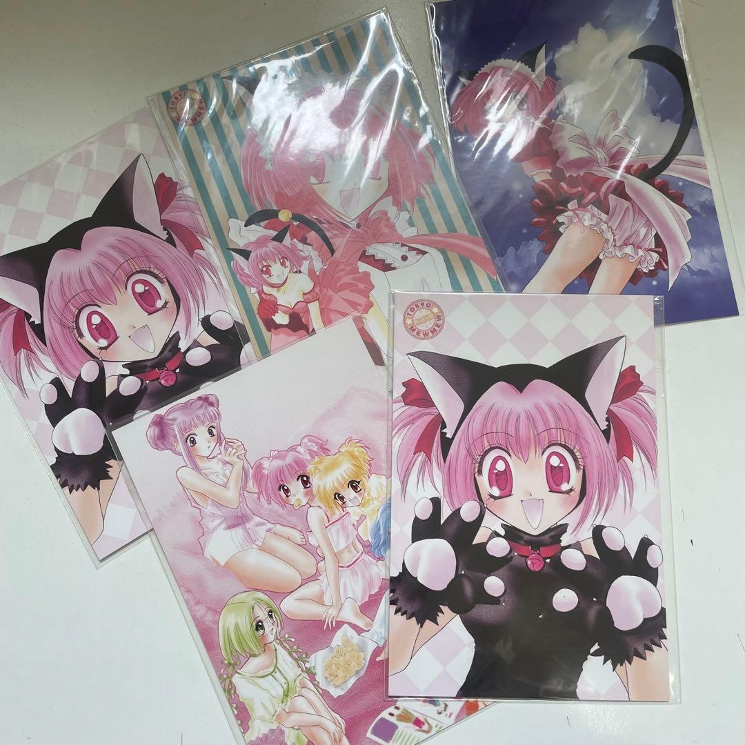 東京ミュウミュウ コラボ コースター ポストカード 下敷き くじ 缶バッジ