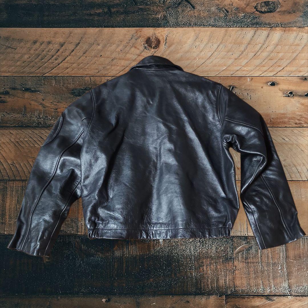 フランス軍 FRENCH BOMBER JACK 本革レザージャケット 短丈 メンズ