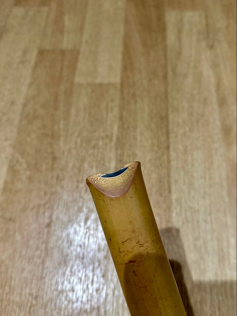 尺八 昌山 1尺4寸 銀巻き銀三線