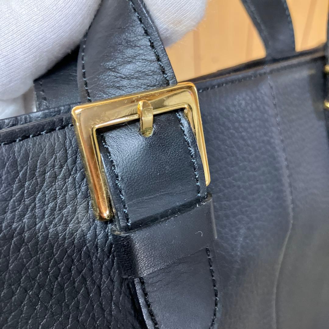 E22 Burberry バーバリー レザー トートバッグ ハンドバッグ