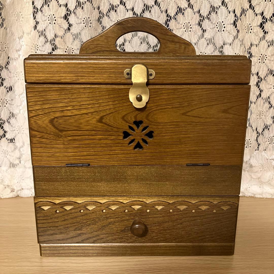 パリの雑貨屋 木製 メイクボックス FG-266 テーブルドレッサー