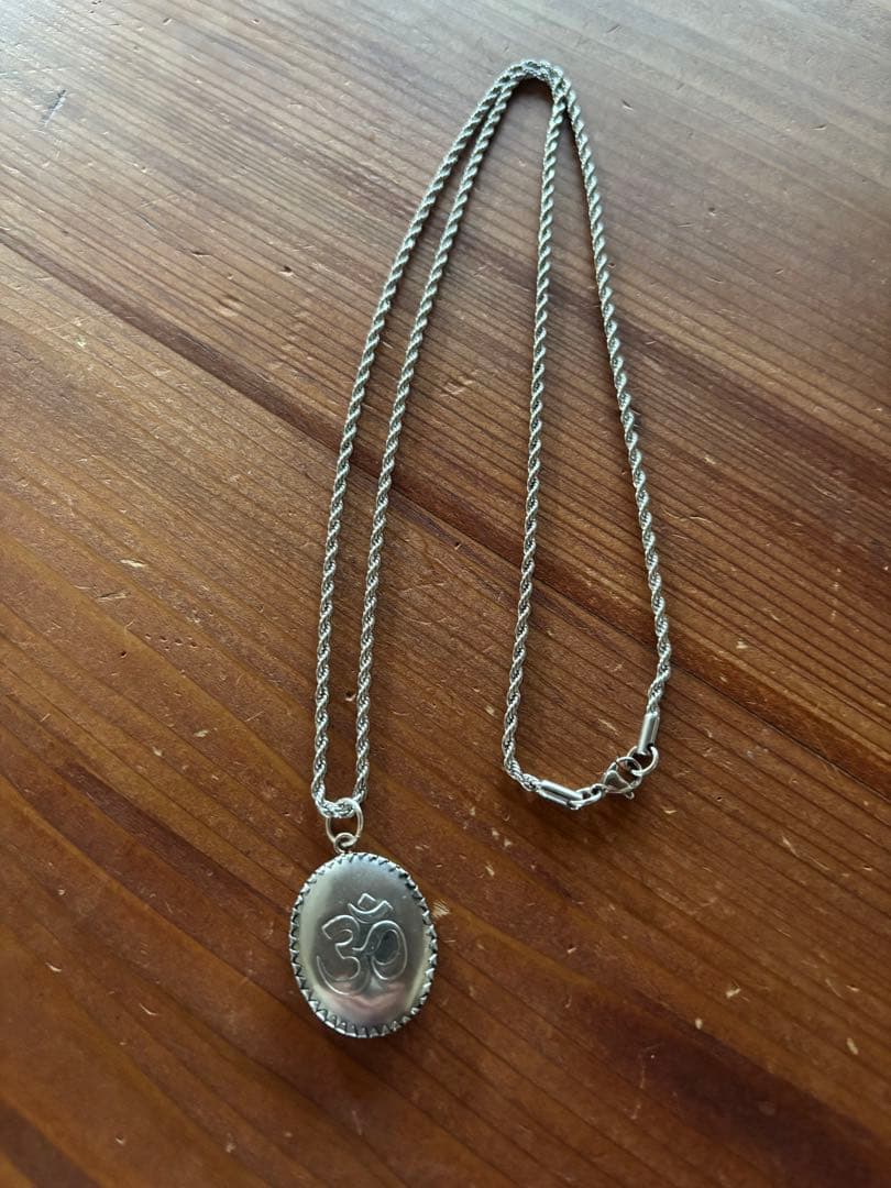 藤井風 ネックレス【☆SALE☆】オーム ガネーシャ神 ロープチェーン付き