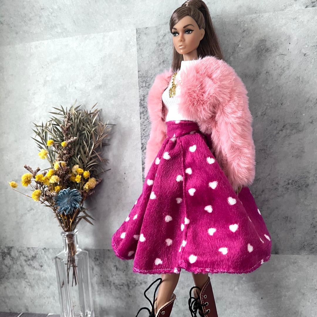 ポピーパーカー バービー人形 服 ピンク コーデセット 冬服 - メルカリ