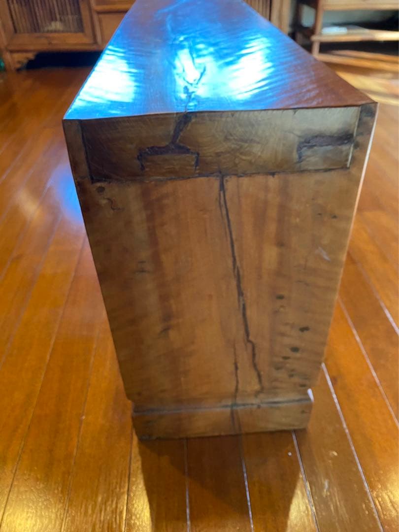 中国骨董家具 長椅子 無垢一枚板 飾り台オブジェ