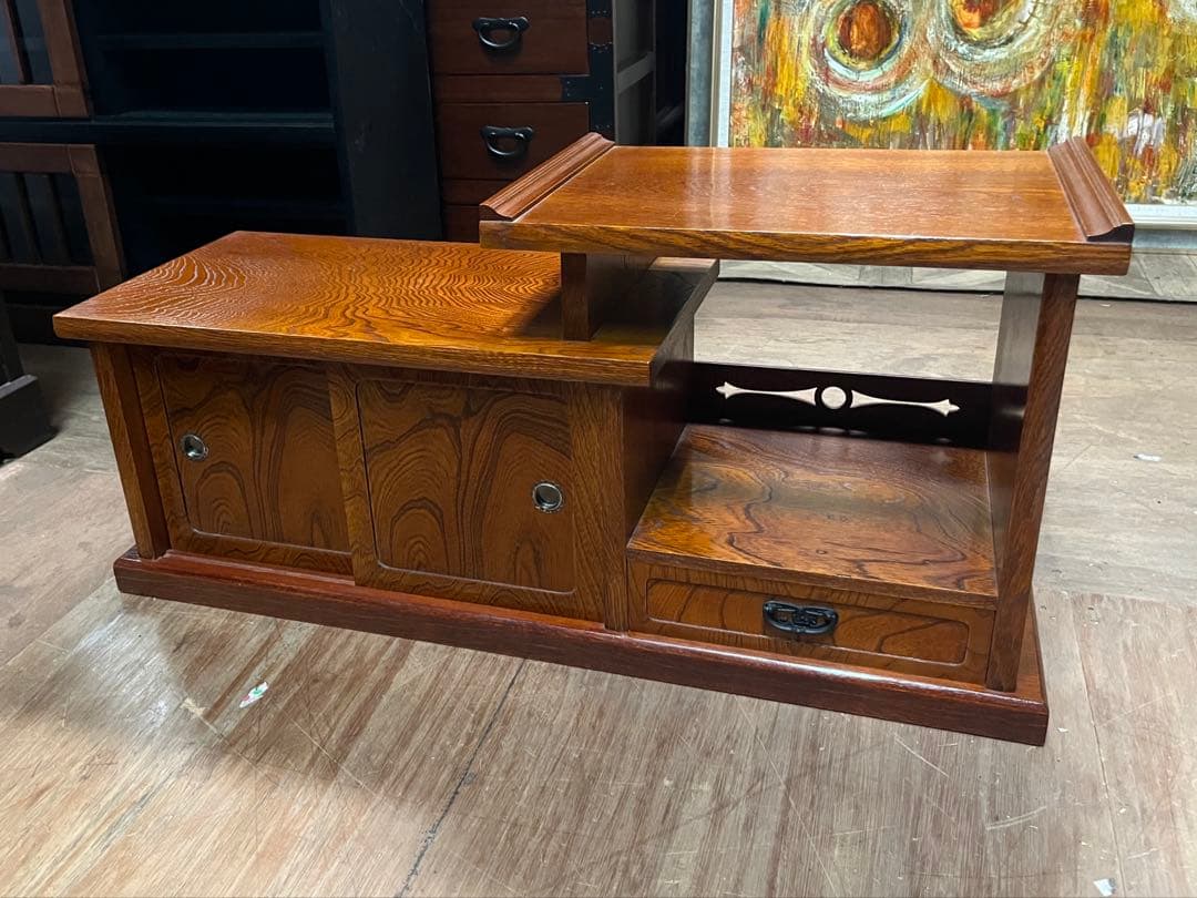 違い棚 昭和レトロ 当時物 インテリア 飾り棚 置床 置き床 - メルカリ