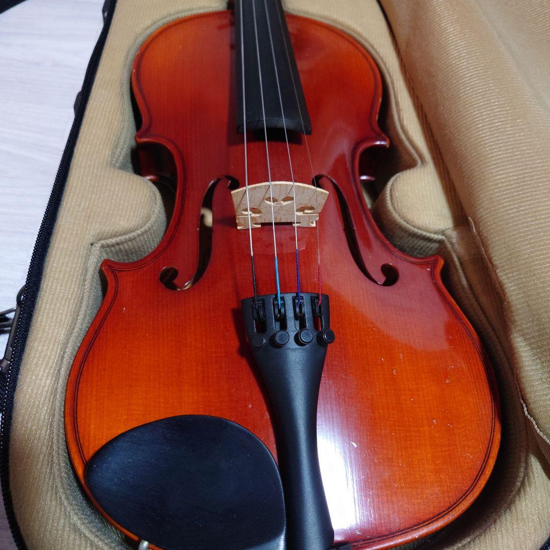 高級 バイオリン 鈴木 No.230 4/4 証明ラベル有、弓ケース付 定価6万