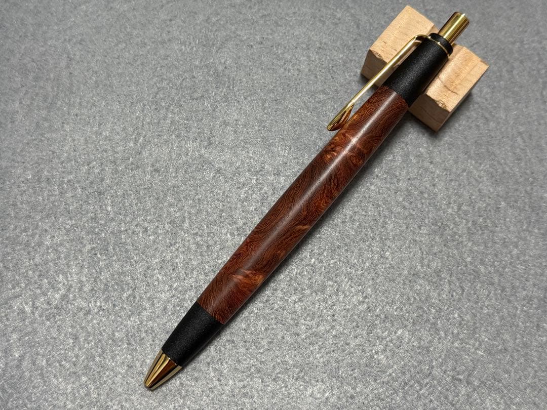 ①ボナンペン 真鍮 本花梨瘤 アンボイナ MP [野原工芸 工房楔 こぶた工房]