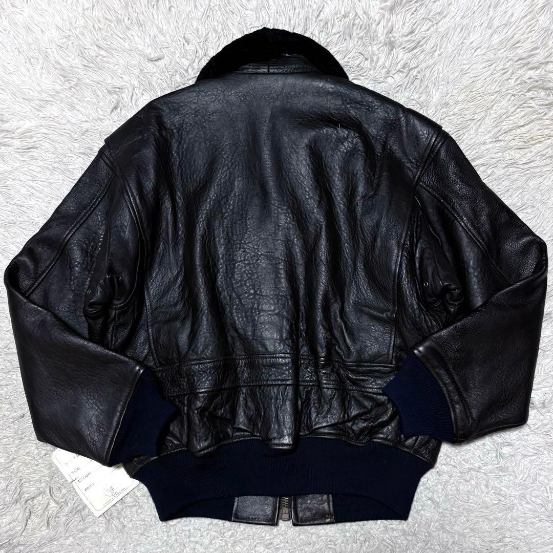 新品未使用】AVILEX 7823 G1 ボア付きフライトジャケット ブラック