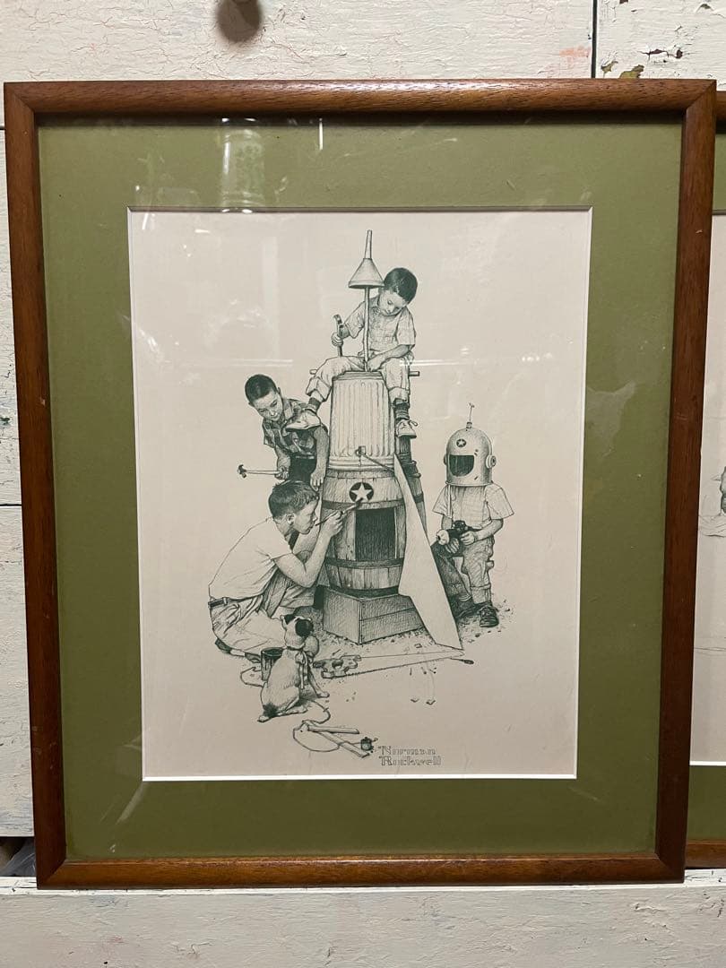 絵画アート『ノーマンロックウェル』3点セット Amazon.co.jp: Norman