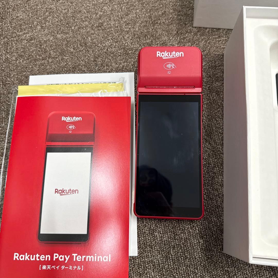 楽天ペイ ターミナル 本体 赤レッド 決済端末 楽天ペイ・ターミナル