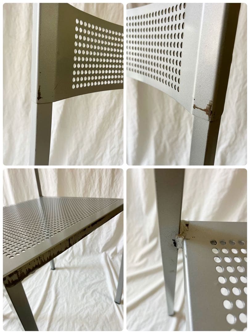 ポストモダン』パンチングメタル チェア ヴィンテージ 三原昌平 モダン