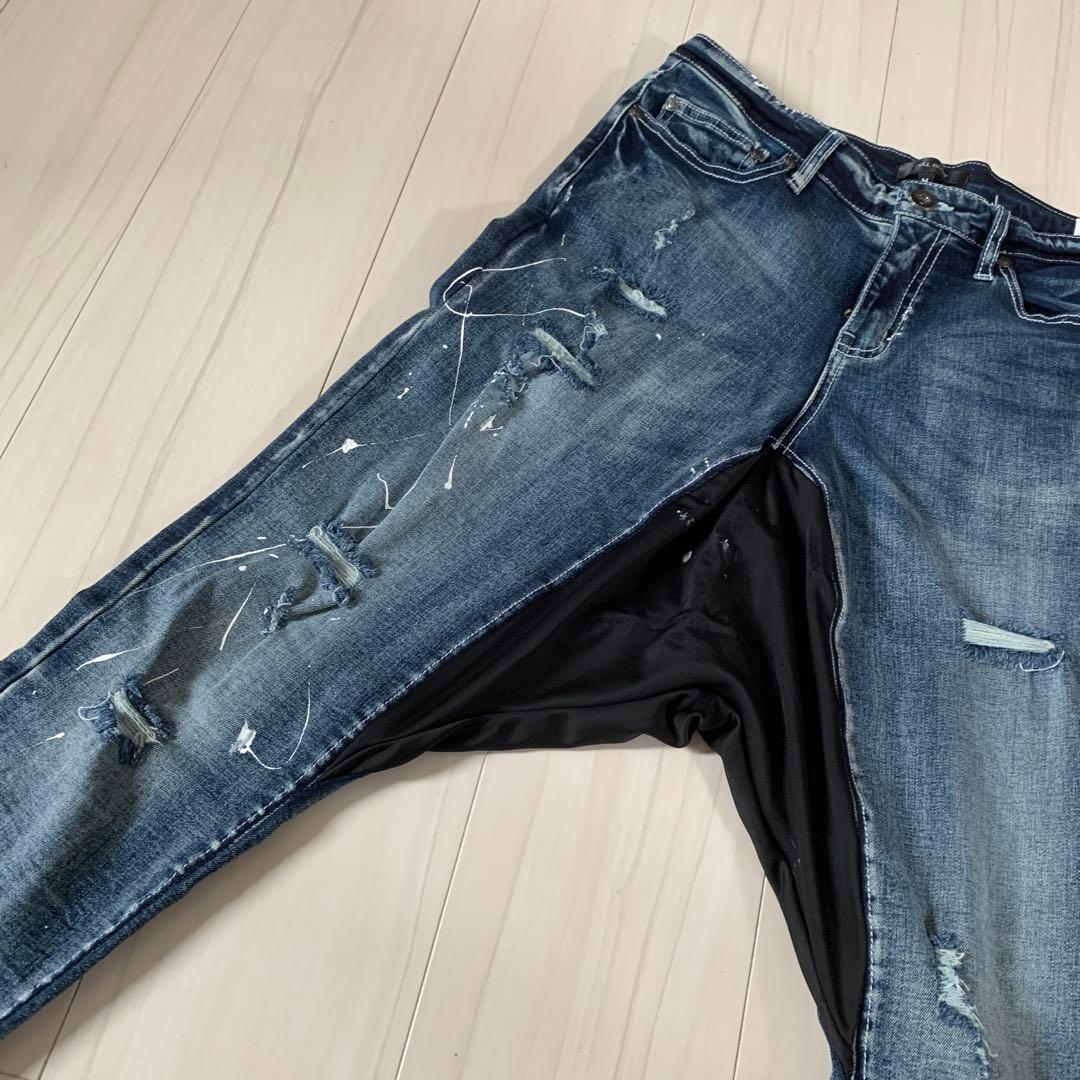 GACKTさん着用風 サルエルデニム【Mサイズ】 - メルカリ