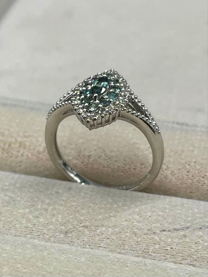 専用JL204★高級 アレキサンドライト0.4ct ダイヤ pt リング ソ付