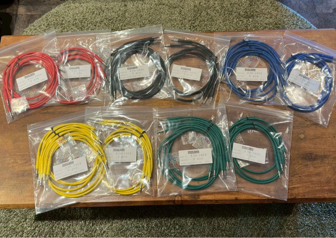 MOGAMI PJM36 ケーブルセット 40本　5色