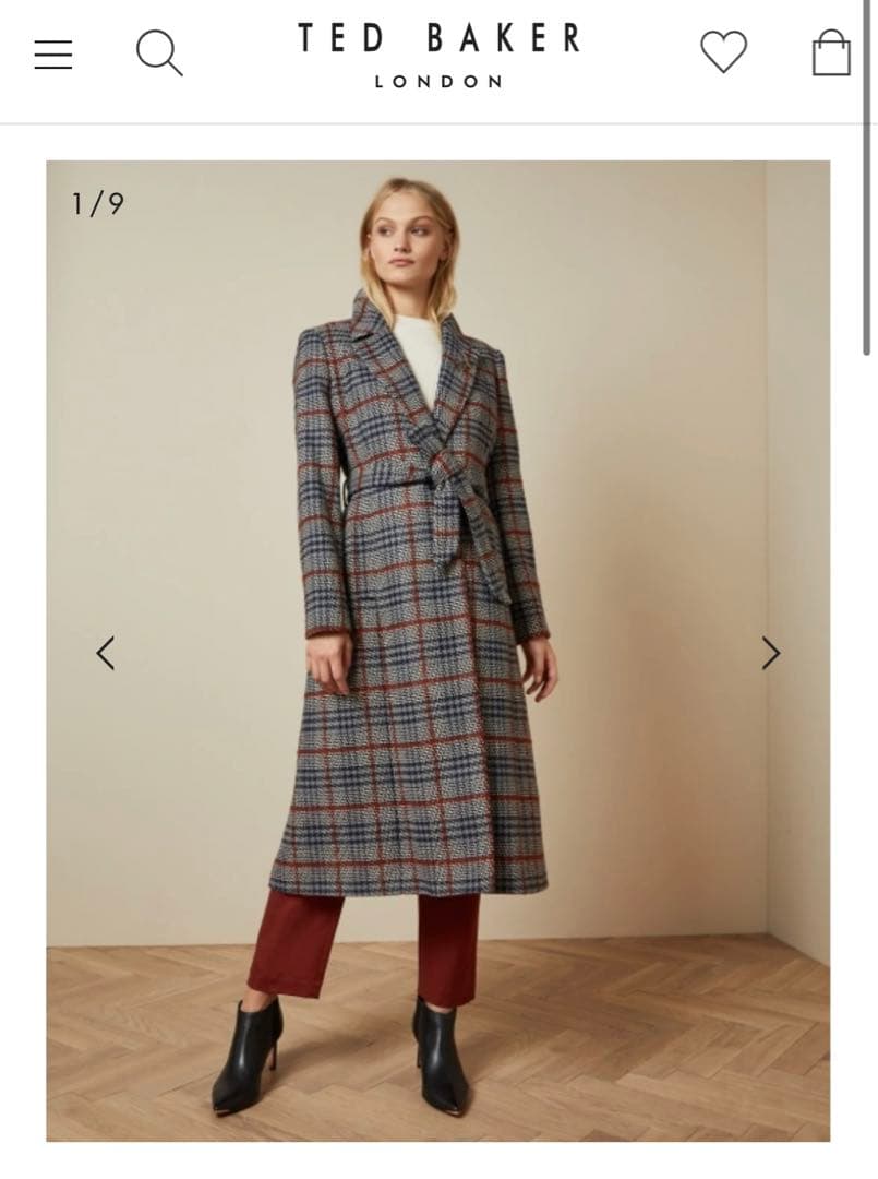 テッドベイカー　TED BAKDR チェックコート TED BAKER（ロングコート）のフリマアイテム一覧