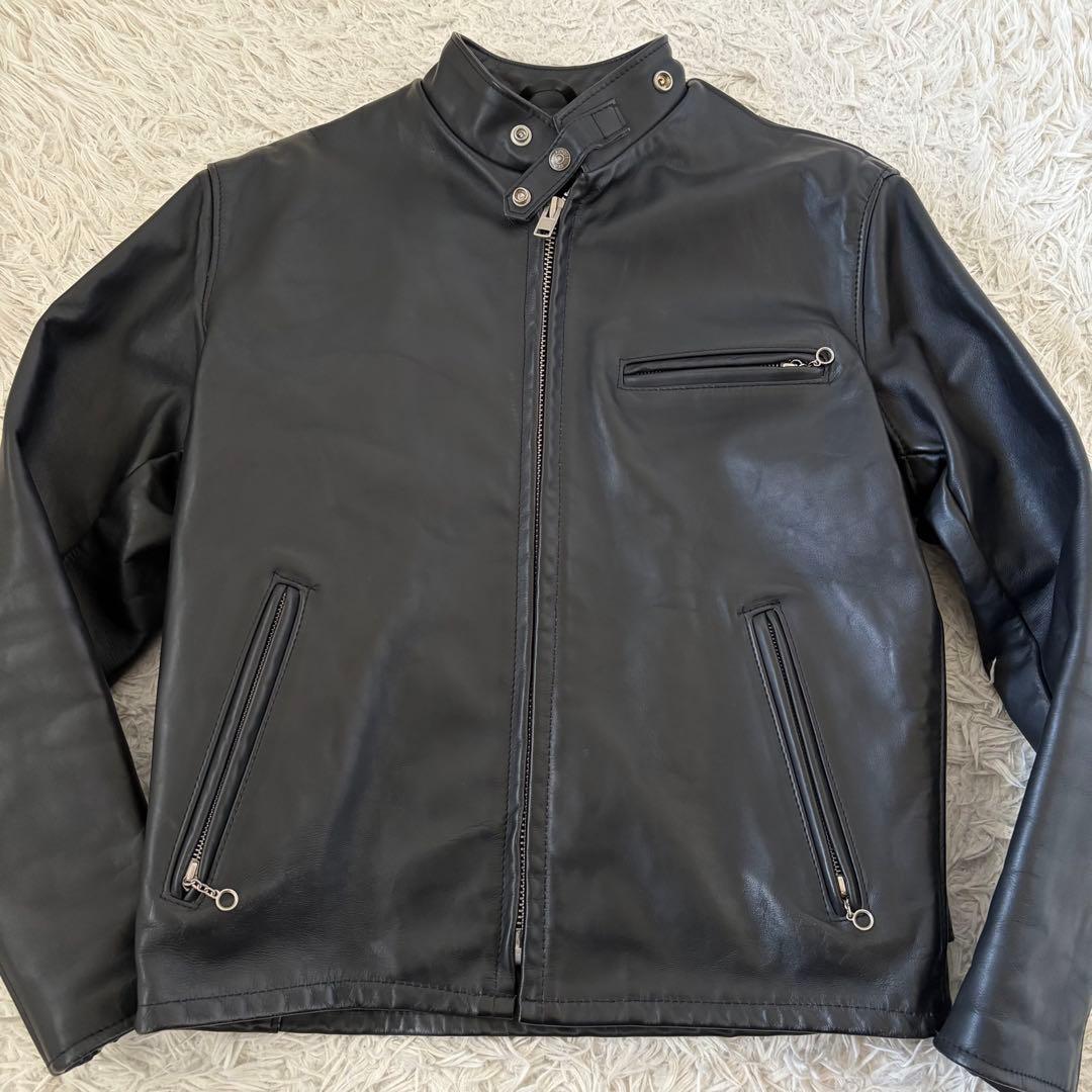 聡*樹様 Schott 641 シングルライダース USA製 40 レザージャケ