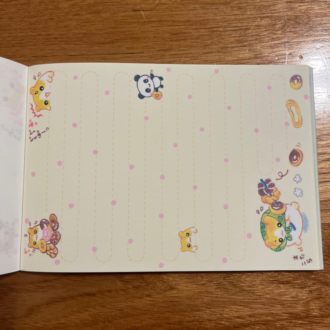 平成レトロ　メモ帳　カミオジャパン　はむはむどーなつ　ハムスター