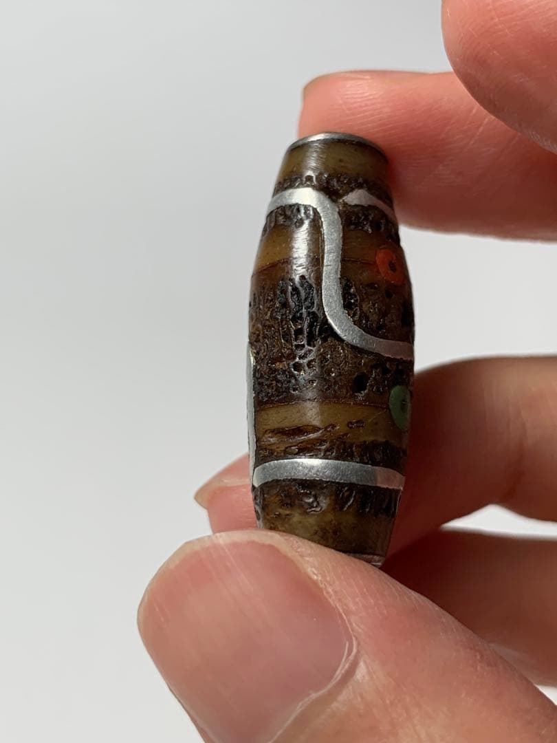 呪物 カパラ 天珠 チベット カパーラ 頭蓋骨 念珠 クマントーン