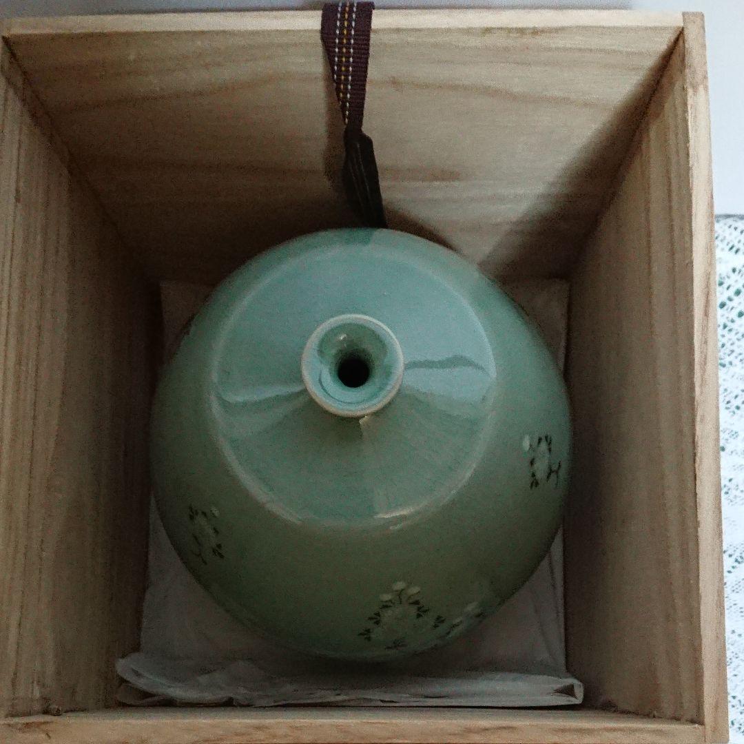 韓国・作家物・高麗青磁・花瓶・未使用品☆常識の範囲の価格交渉
