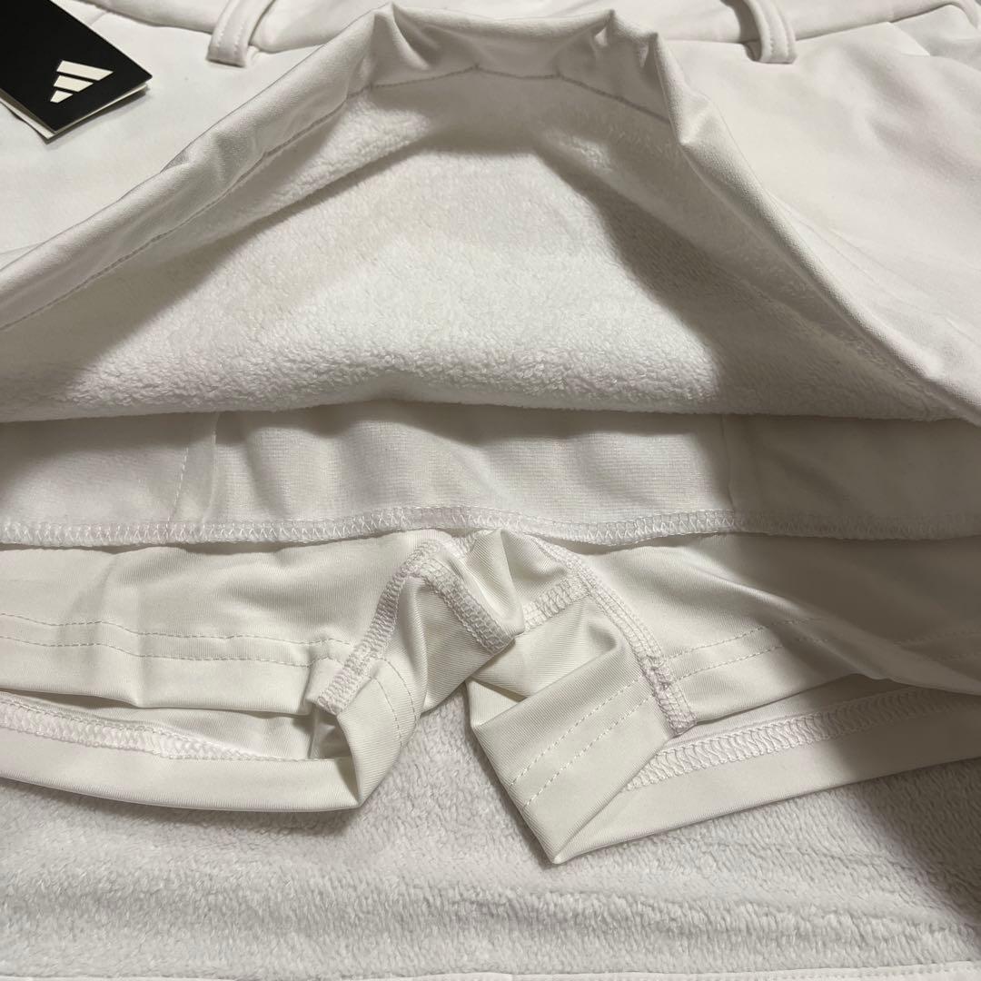 アディダスゴルフ　L キルトタートル　グレー　裏起毛　スカート 白新品　新品