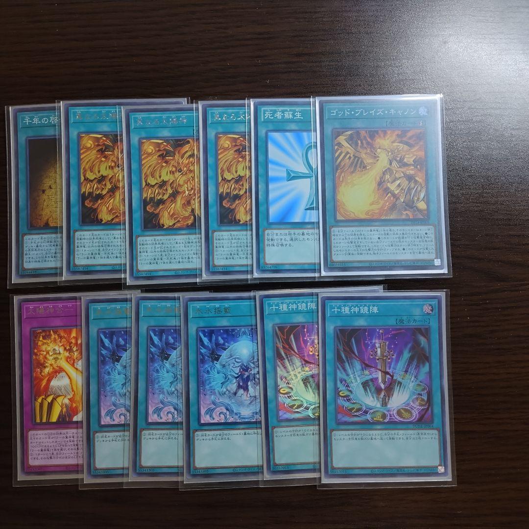 遊戯王【氷水ラー】デッキ　マリク スリーブ付