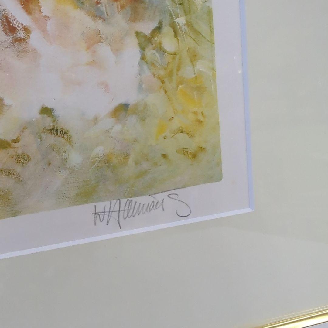 ウィルム・ヘンラート 【ピクニック】 リトグラフ 直筆サイン 176/200