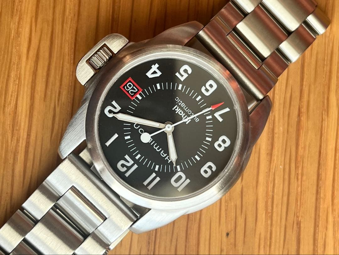 34mm ハミルトンカーキ 6305 自動巻き腕時計