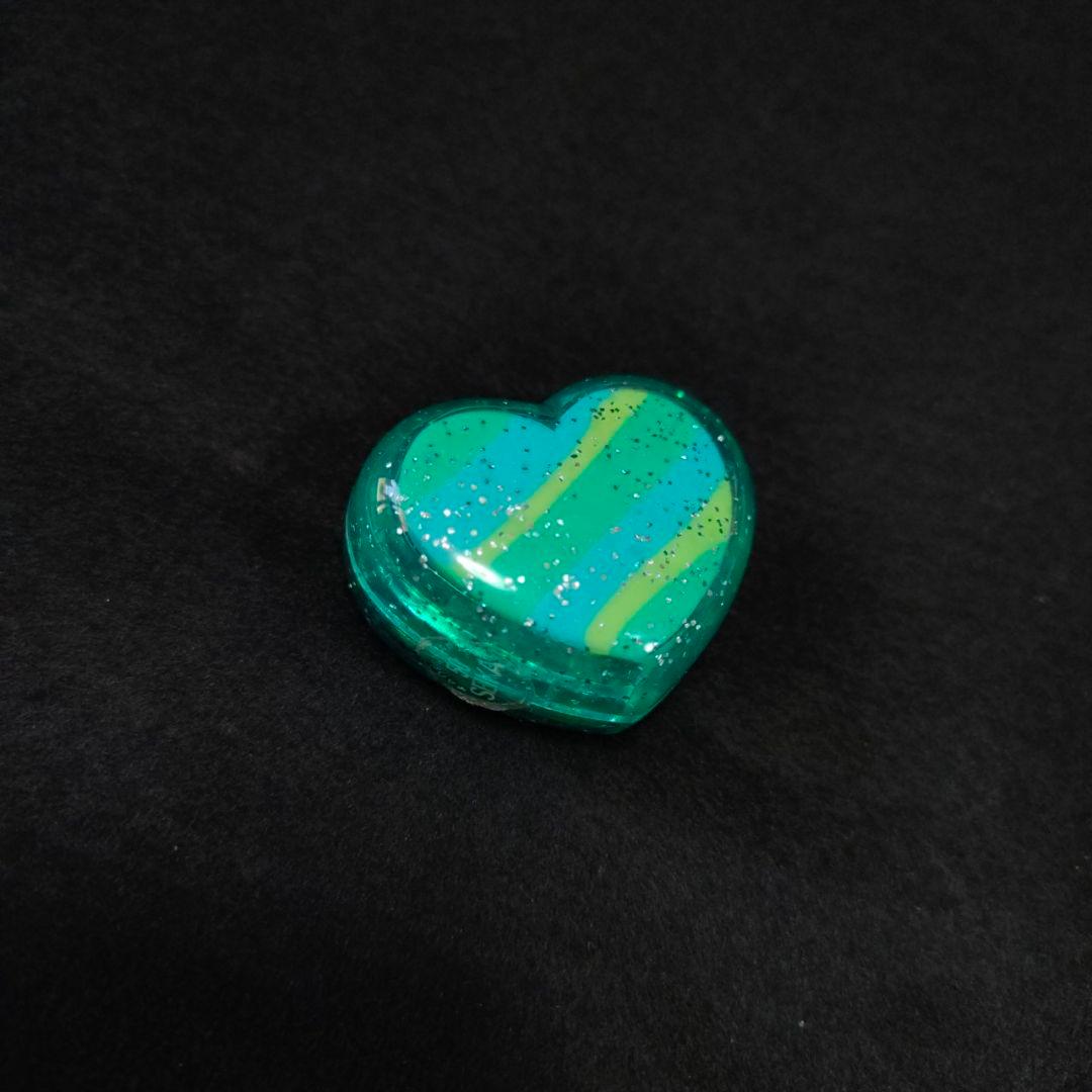 d*2様 □ 昭和レトロ ハートのケースに入った消しゴム 緑色 SEIKA