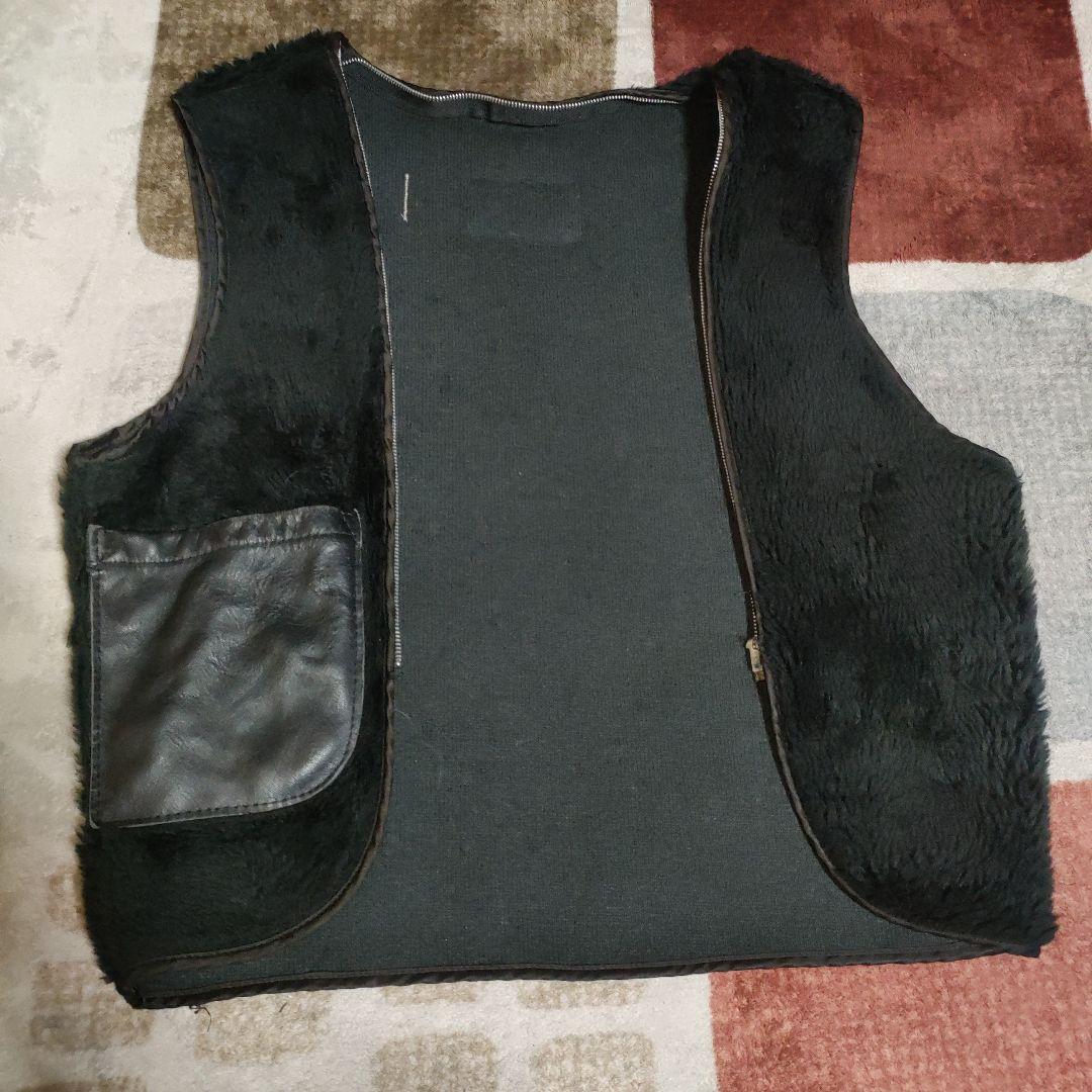 Schott641、642サイズ34用 ボアインナーライナー黒革ポケット付交換可