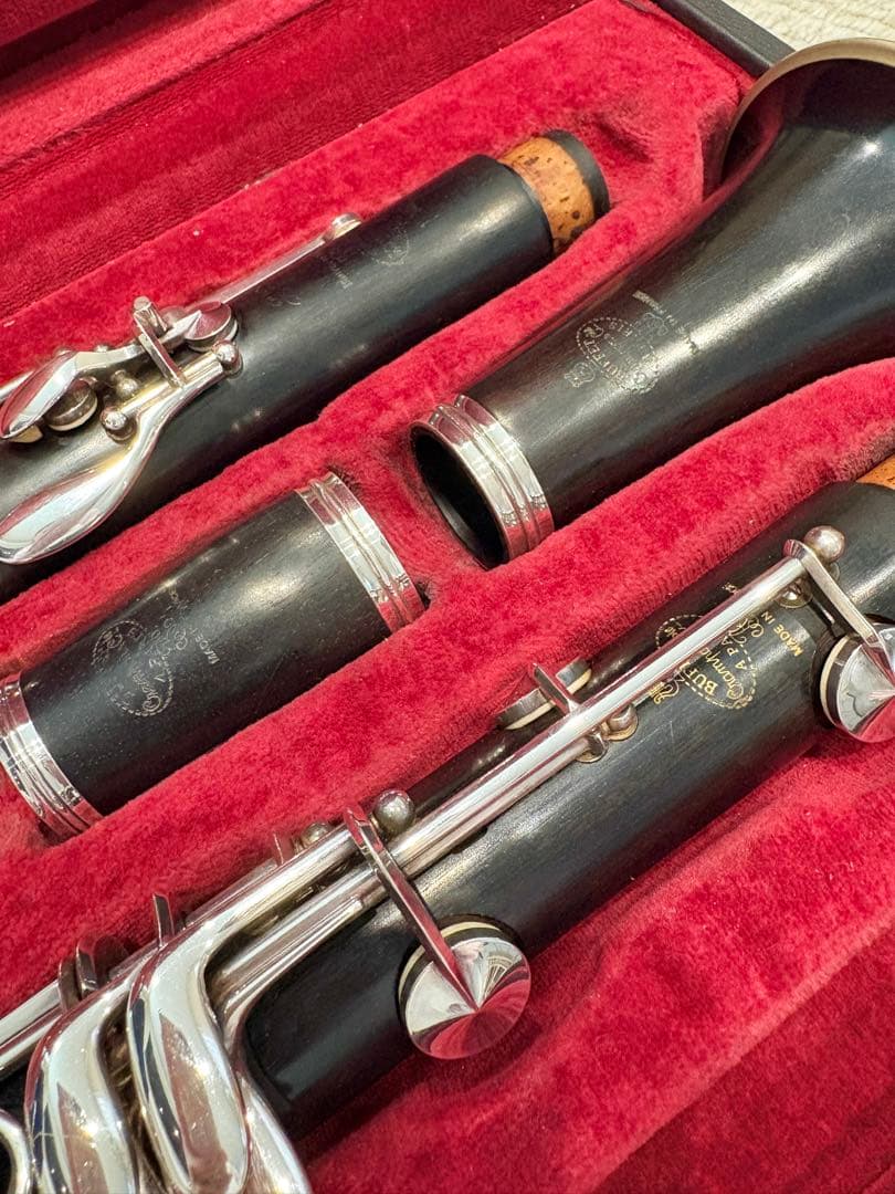 クランポン 木製クラリネット本体 ケース付き