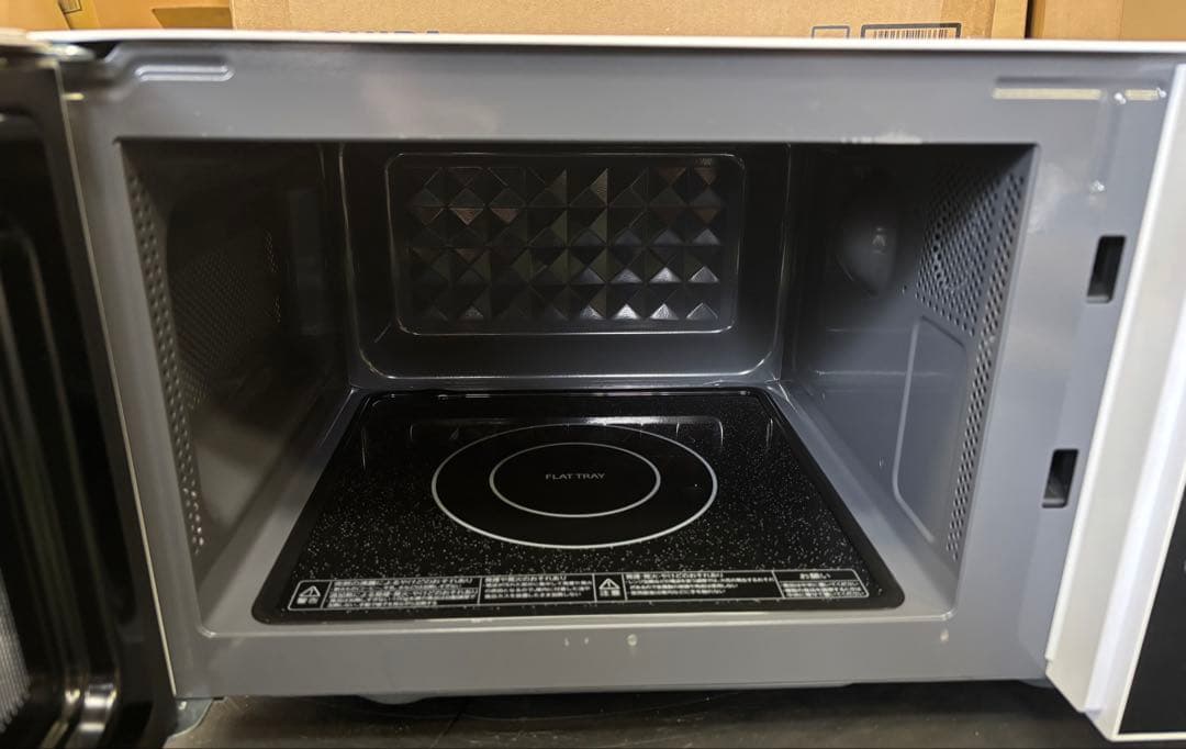 美品 TOSHIBA 単機能 電子レンジ ホワイト 庫内フラット TOSHIBA 単