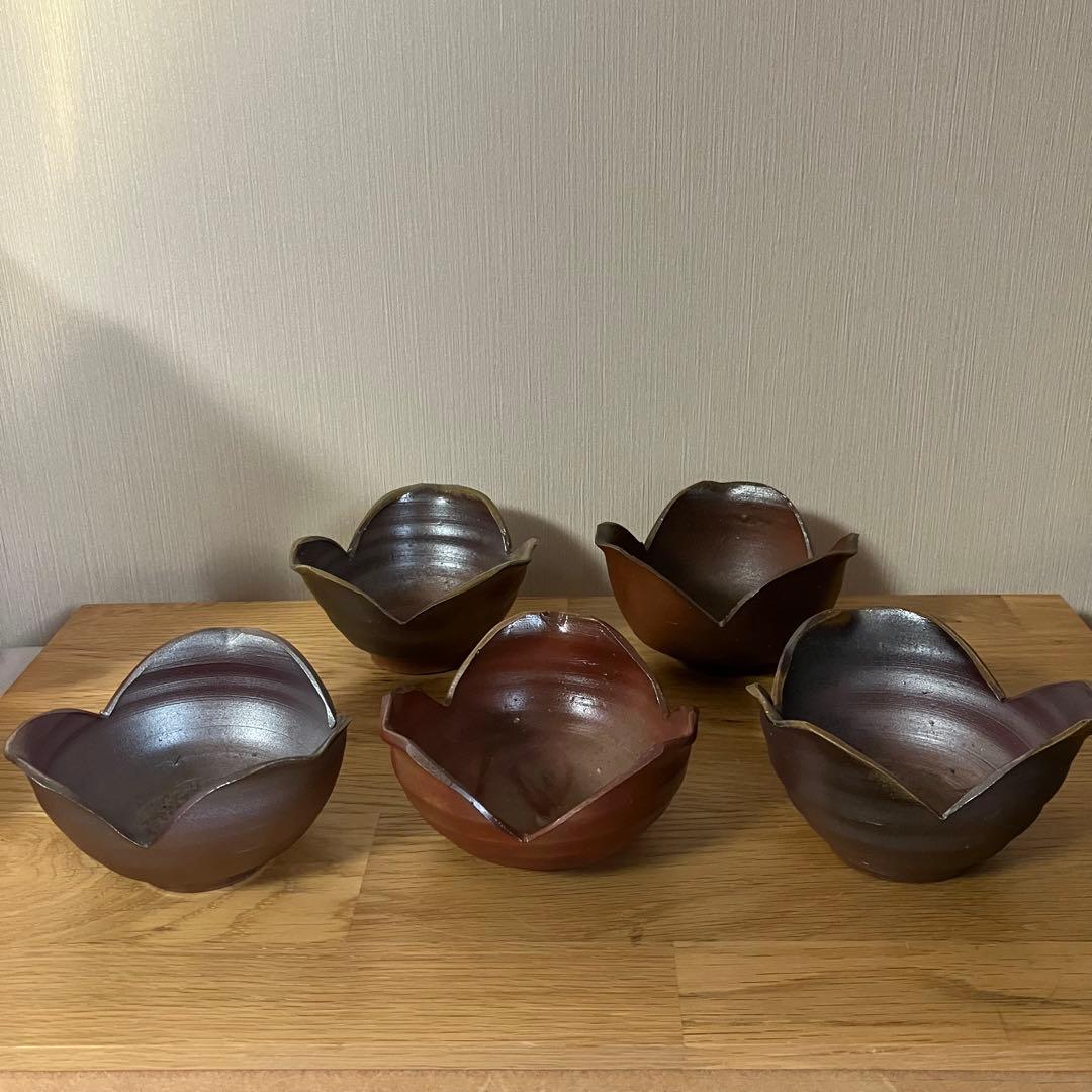 備前焼 山本和泉造 割山椒 向付 5客 2026年最新】割山椒鉢