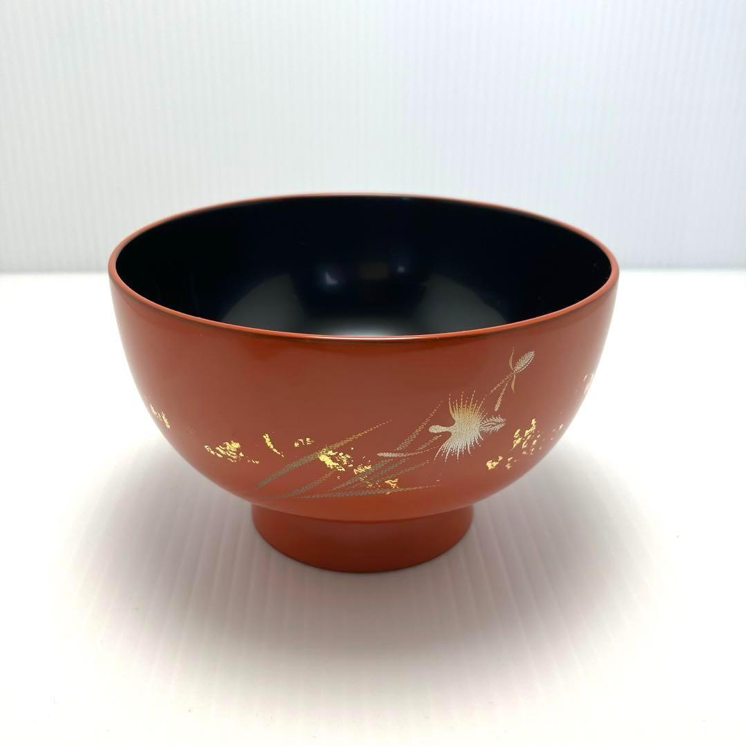 最高級 新品未使用 輪島塗 藤野孝一郎 金箔 汁椀 夫婦椀 お椀 2客 共箱