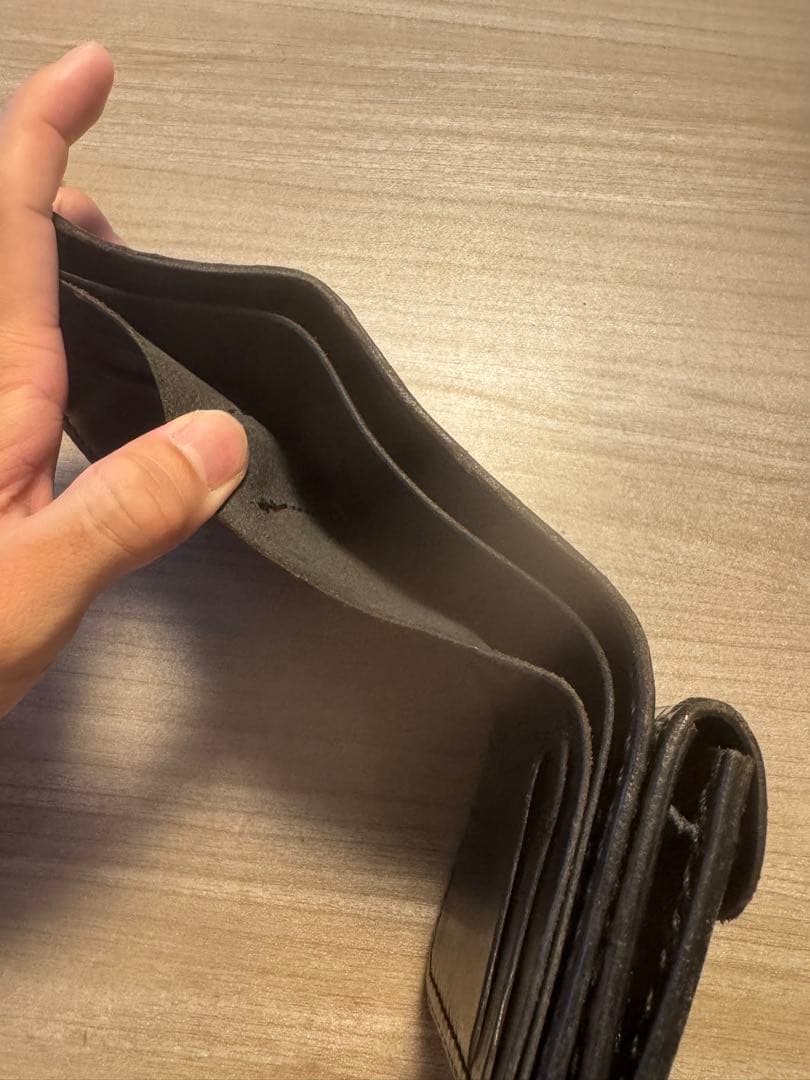 クロコダイル革　オーダー三つ折り財布