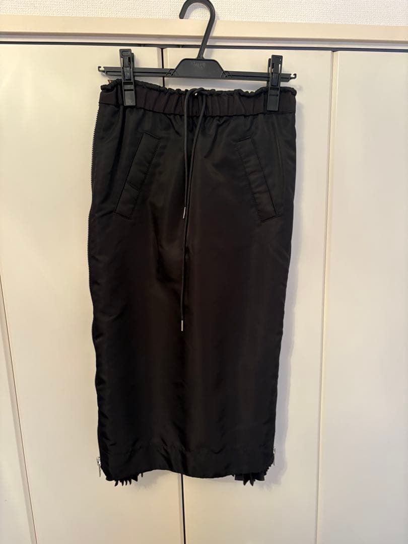 sacai MA-1 Nylon Twill skirt サイドジップスカート