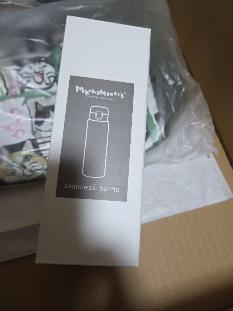 マンハッタナーズ 猫柄水筒 猫柄ショルダーバッグ 2026年よろしく特価