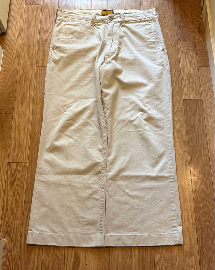 90s 希少 極太 アバクロ ワイド バギーチノパン 裾幅27