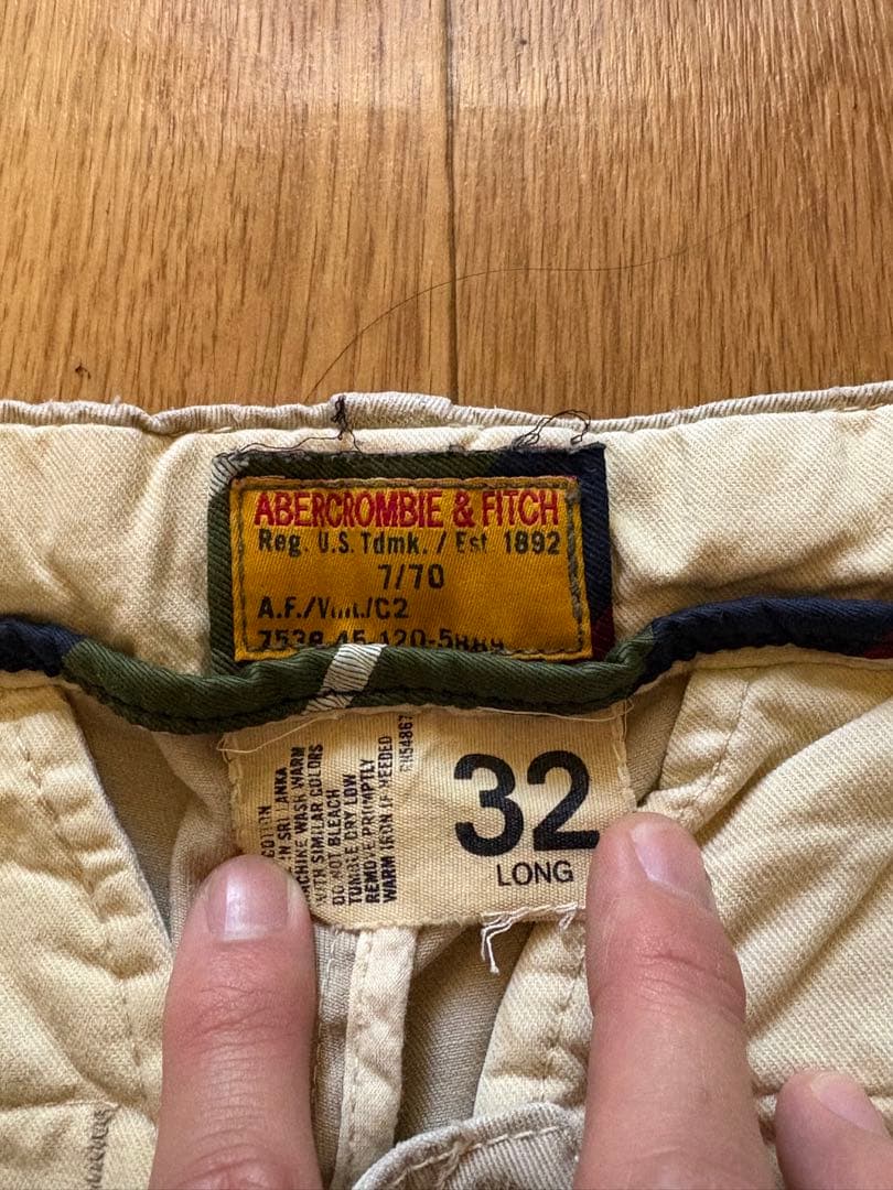 90s 希少 極太 アバクロ ワイド バギーチノパン 裾幅27