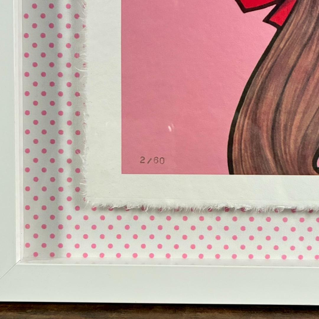 美品 内藤ルネ「ルネガール キャノチェ」版画 限定60点 Kawaii 中原淳一