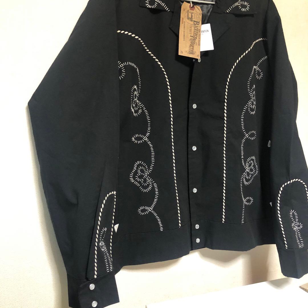 【未使用タグ付き】Backers ウエスタンジャケット　L ブラック