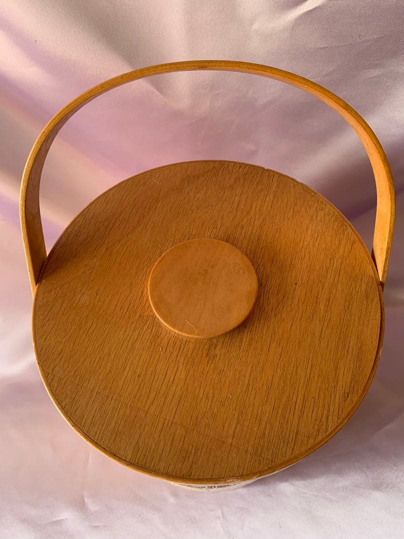 ビンテージ木製クッキージャーキャニスターアンティークレトロ