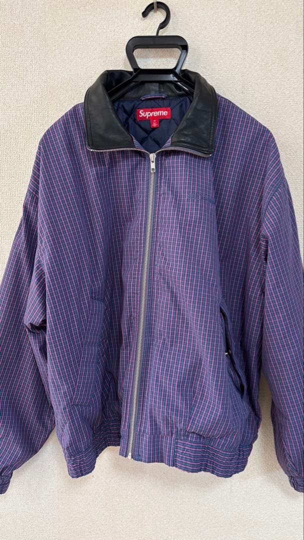 ジャケット・アウター Supreme Leather Collar Utility Jacket M