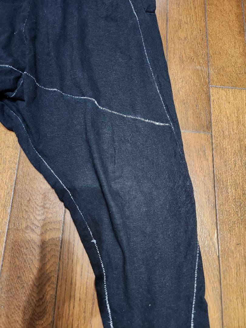 A.F.HOMME ブラック サルエルパンツ　サイズ44　白いステッチ