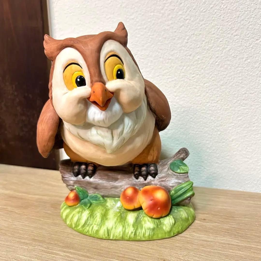美品】【希少】バンビ オウル ディズニー 加藤工芸 ガーデン