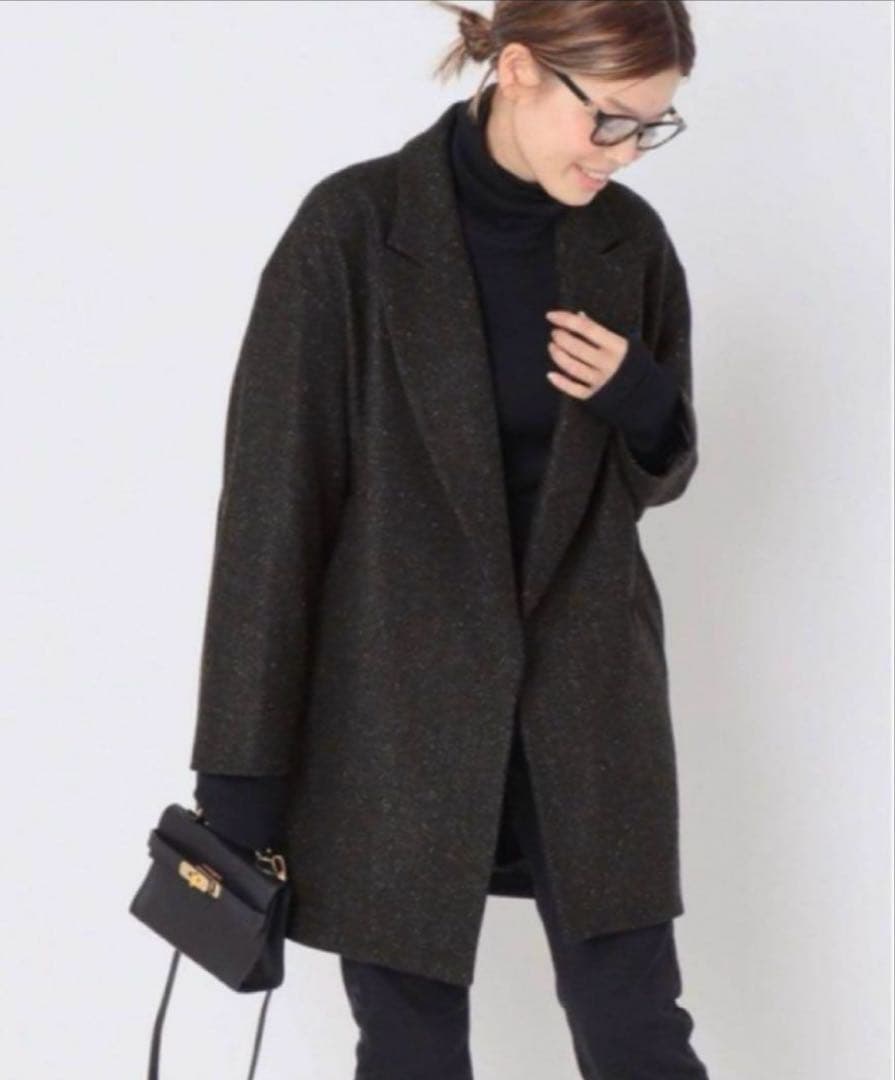 Deuxieme Classe ドゥーズィエムクラス ネップツイードハーフコート