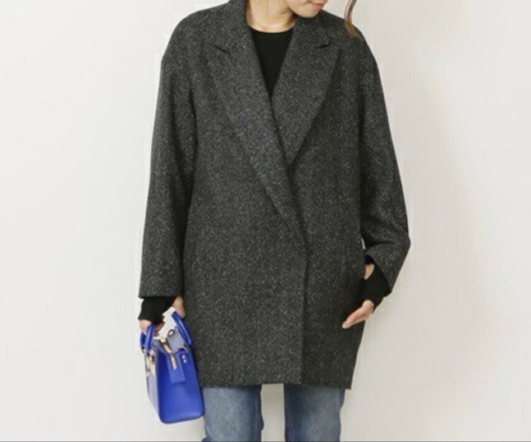 Deuxieme Classe ドゥーズィエムクラス ネップツイードハーフコート