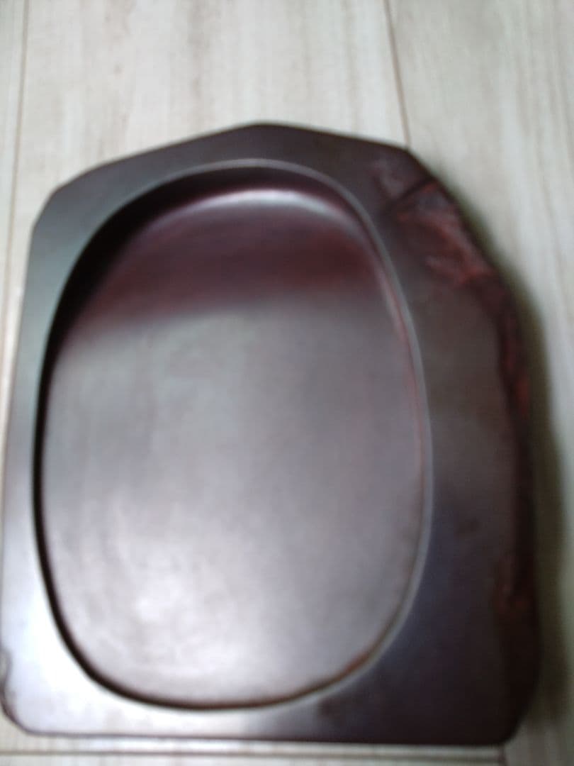 硯 紫雲石 佐藤鐵三郎説明書き付属 書道