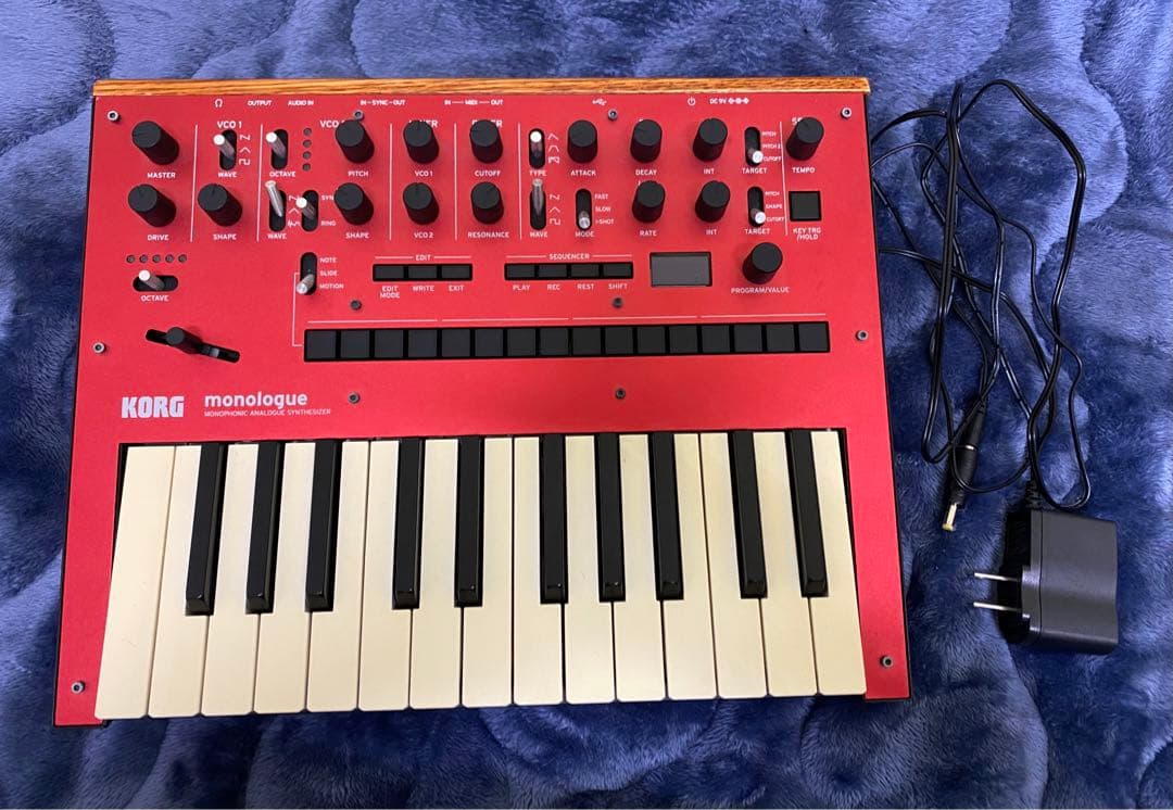 KORG monologue アナログシンセサイザー レッド 25鍵