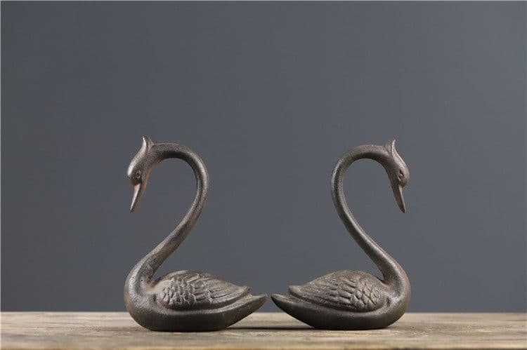 鉄器 白鳥 家 熱品 書道具 文房具 工芸品 美術品 コレクション 置物
