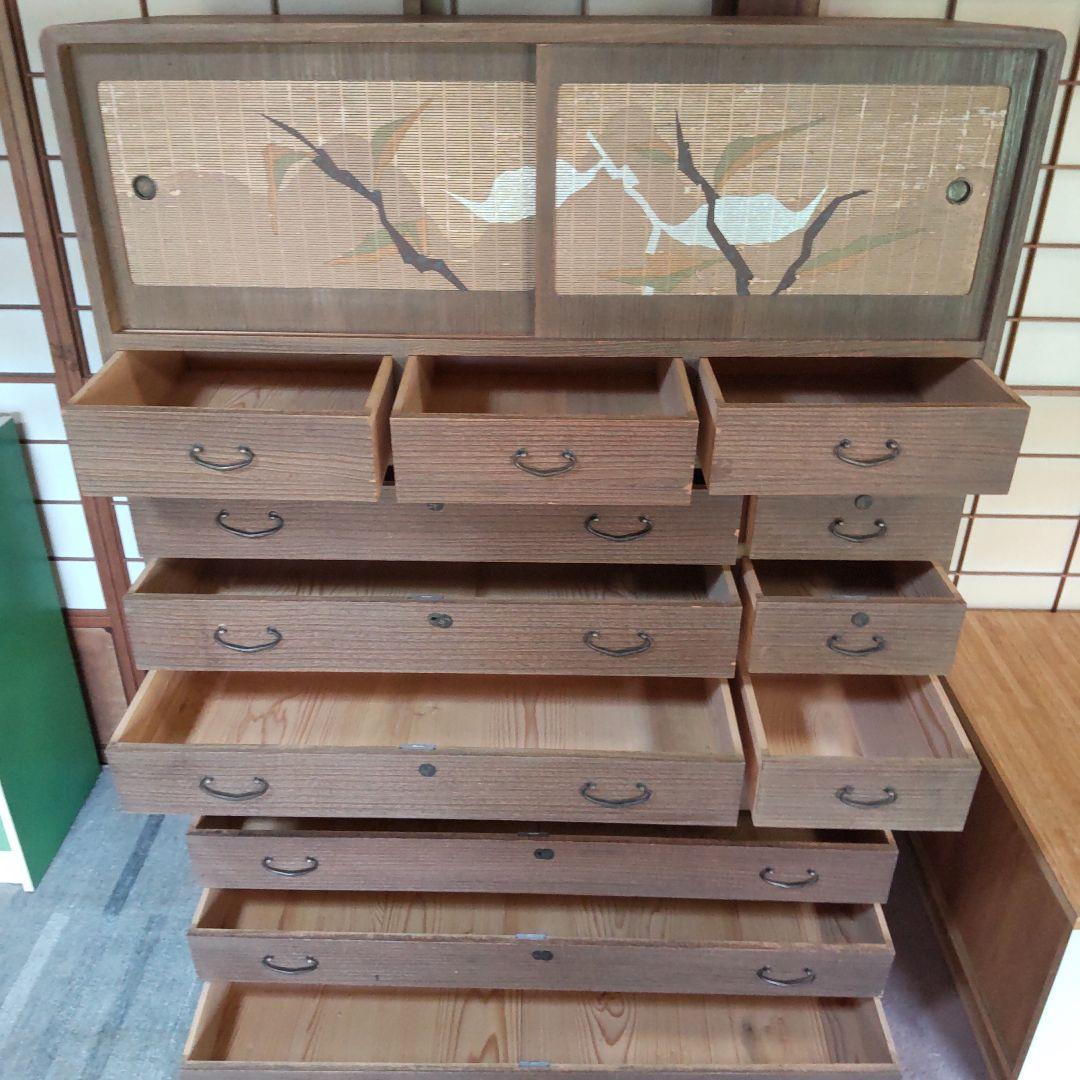 特価】i☆ 桐タンス 桐箪笥 和ダンス 昭和レトロ アンティーク 着物収納